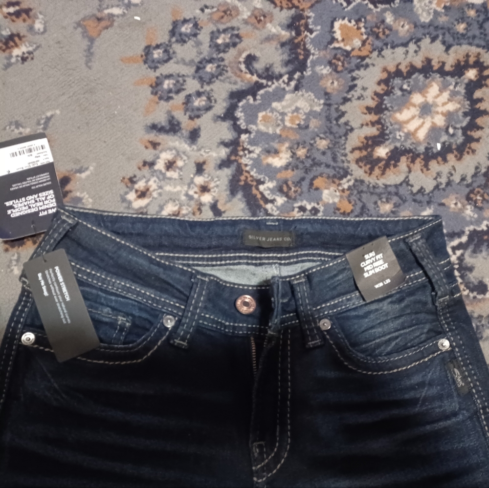 Brand new silver jeans